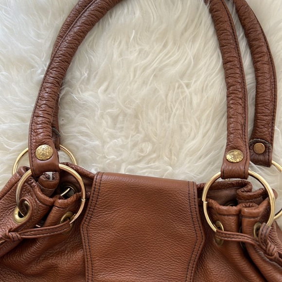 Moschino brown leather shoulder bag - Picture 3 of 10